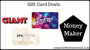 Take advantage of their services for those who are planning to do grocery shopping. Giant Gift Card Moneymaker Deals Starting 5 22 8x Points