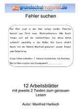 Lesetest klasse 4 pdf / deutsch: Leseubung In Der Grundschule Deutsch Klasse 3 Grundschulmaterial De