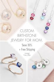 Birthstone Gifts For Mom For The Perfect Mother S Day Gift Create A Personalized Birthstone Necklace Mom Will Be Sure To Love E Personalized Jewelry Mothers Necklace Mother Day Gifts