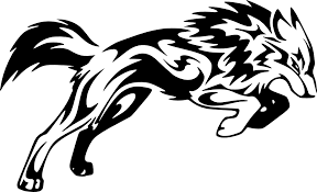 Tatouage Loup Tribal 146638252998 Png 974 591 Loup Tribal Dessins Tribaux Tatouage De Loup Tribal