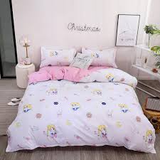 Summer is almost gone but there's still time to save! Sailor Moon Anime Christmas Gift Washed Cotton Bed Sheet Quilt Cover Pillowcase Sheets Home Garden