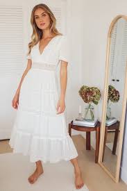 Bohemian white dress with long sleeves. Women S Boho Dresses Chic Bohemian Dresses White Boho Dress Lulus