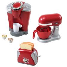3 Pc Gourmet Kitchen Appliances Coffee Maker Mixer Toaster Cook Pretend Toy Kids Outdoor Kitchen Countertops Outdoor Kitchen Appliances Outdoor Kitchen