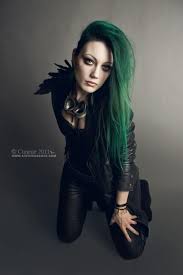 Gothic Green Hair Dark Green Hair Goth Hair