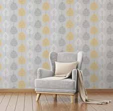 68 Trendy Bedroom Wallpaper Feature Wall Grey Living Room Grey Wallpaper Living Room Living Room Diy