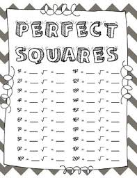 Then look at some standard concerns to permit one to clarify which arrangement would be excellent for you. Perfect Squares Chart By Emily Liley Teachers Pay Teachers