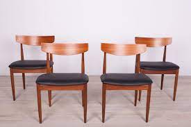 Ib kofod larsen chairs by g plan, newly upholstered in a lovely blue fabric. Vintage Teak Esszimmerstuhle Von Ib Kofod Larsen Fur G Plan 1960er 4er Set Bei Pamono Kaufen