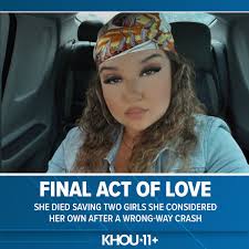 The girls say the lights started spinning. What they saw next is hard to  forget. HER STORY:  https://www.khou.com/article/news/crime/san-antonio-texas-woman-dies-protecting-stepdaughters-crash/273-e1ed6876-930a-4a48-9262-e0c649cc228c?utm_medium  ...