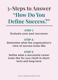 How To Answer Anything How Do You Define Success Career Contessa In 2020 Define Success New Things To Learn Most Common Interview Questions