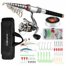 mouhike Fishing Rod Reel Combo Full Kit Telescopic Fishing Pole Set Spinning  Reel Line Lures Hooks and Fishing Carrier Bag Saltwater Freshwater Fishing  Gear for Kids Adults Professional (1.8M/5.9FT) : Everything Else