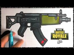 Comment Dessiner Le Pistolet Mitrailleur Fortnite Youtube