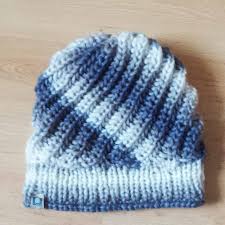Es kann sich leicht in der breite. Muetze Stricken Diagonal Schraeg Muster Neue Strickideen Neue Strickideen