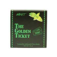 The Golden Ticket Mint Chocolate Bar Thc 5000mg Star Leaf