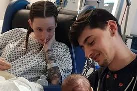 Watch the incredible moment a mum meets her newborn son properly for the  first time after waking from a coma
