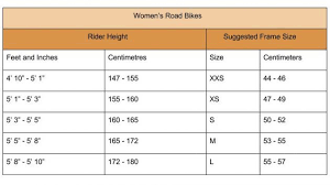 womens bike sizes a simple guide best road bike road