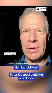 3 Millionen Menschen in #Florida sind während Hurrikan #Milton ohne Strom.  Mittendrin: Peter Kloeppel. „Wir lagen genau unter dem Auge des Hurrikans."  Der Wind sei „schon extrem gewesen". Doch die ...
