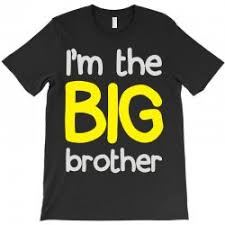 1 big brother t in grey with white writing. Custom I M The Big Brother T Shirt By Mdk Art Artistshot