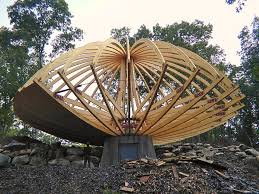 Pin By C H On Geodesic Dome Geodesic Dome Homes Dome House Wood Architecture