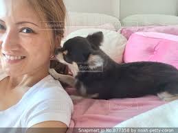 愛犬と私の写真・画像素材-Snapmart（スナップマート）
