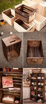 Trendy Diy Box Love Wooden Crates Ideas Diy Wood Box Wooden Crate Shelves Old Wooden Crates