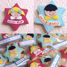 fondant school star cookie