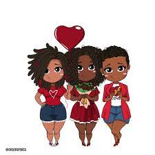 African American Love Gif By Oh So Paper Find Share On Giphy Black Girl Cartoon Black Girl Art Black Women Art