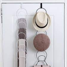 Adjustable 5 Pcs Hat Rack Door Wall Cap Rack Hat Organizer Baseball Cap Holder Organizer For Baseball Caps Apron Kitchen Towel Scarf Closet Walmart Com Walmart Com