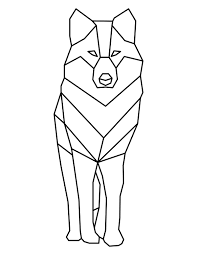 We have wolf coloring pages for adults, kids and preschoolers. Printable Geometric Standing Wolf Coloring Page