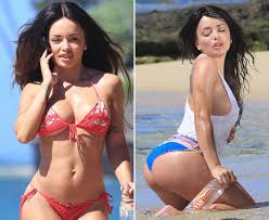 Model Aurelie Preston sexy beach shoot - Daily Star