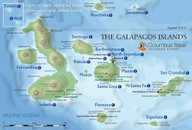 Travel Map Of The Galapagos Islands Galapagos Visitor Sites Galapagos Islands Galapagos Galapagos Islands Travel