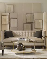 Walker edison furniture azf30emctpc mid century modern round coffee accent table living room, 30 inch, white marble, brown. Century Furniture Adele Faux Shagreen Glass Top Coffee Table