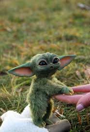 Tiny Master Etsy In 2021 Yoda Wallpaper Yoda Art Cute Fantasy Creatures