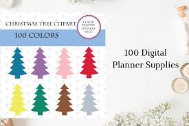 Download Christmas Tree Clipart Cute Christmas Graphic By Aneta Design Creative Fabrica SVG Cut Files