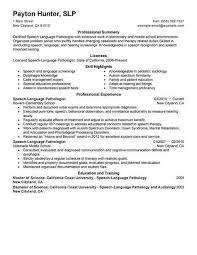 Best Speech Language Pathologist Resume Example Livecareer