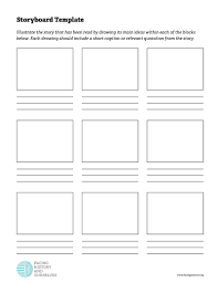 Then, put a sticky note over each square and write on the notes. Storyboard Template Facing History And Ourselves