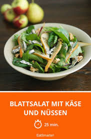 Blattsalat Mit Kase Und Nussen Rezept Salat Blattsalat Rezepte
