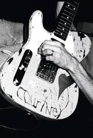 Kurt Cobain S Guitar That Has Courtney Scratched Into It Kurt Cobain Nirvana Songs Nirvana Kurt Cobain