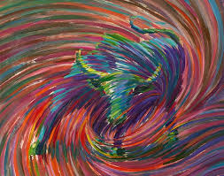 Bull Energy Painting Etsy In 2021 Energy Art Energy Artist Julia Art