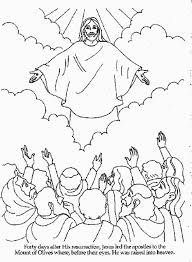 Jesus Has Risen Coloring Pages Bible Coloring Pages Jesus Coloring Pages Ascension Of Jesus