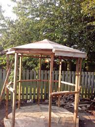 Building Gazebo Using Scrap Wood And Pallets Gazebo Diy Patio Patio Gazebo