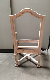 Vanguard Furniture Unfinished Carved Dining Arm Chair Frame Dining Arm Chair Closeout Furniture