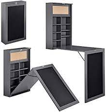Costway bureau mural rabattable table murale pliable en mdf meuble de rangement avec etagère intégrée 82 x 16 x 60 cm blanc 3 9 sur 5 étoiles 7 99 99 99 99. En Casa Table Murale Pliable Bureau Mural Rabattable Mdf Couleur Bois Naturel 156 X 50 X 91 5 Cm Amazon Fr Cuisine Maison Wandtisch Wohnung Hausmobel