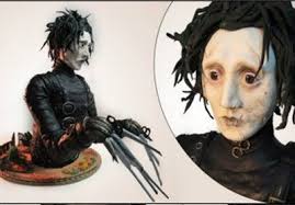 Stunning Edward Scissorhands Cake