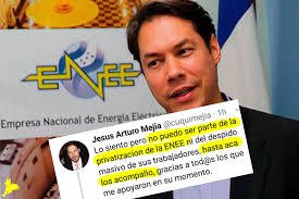 🔵 SE LAVA LAS MANOS COMO PILATO Usted es parte de la privatización Jesús  Mejía. No se disculpe, mejor dígale al pueblo ¿Con quienes privatizó la  ENEE?, ¿A quienes ha estado acompañando?