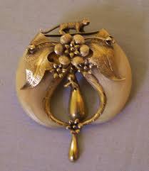 Double Tiger Claw 15k Brooch Rajasthan India C1855 Tiger Claw Tooth And Claw Gold Jewelry Simple