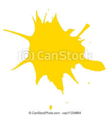 Tonal webbing trim at heel. A Yellow Paint Splatter Isolated On White Background Canstock