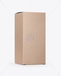Download Kraft Paper Box Mockup In Box Mockups On Yellow Images Object Mockups PSD Mockup Templates