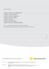 Wir haben die informationen und formulare für euch! Kabel Deutschland Hd Paket Kundigen