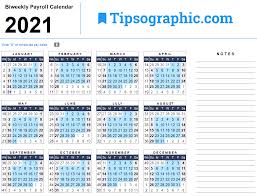 Click on one of the links below to download the 2021 excel calendar template for that paper size of your choice. Download The 2021 Biweekly Payroll Calendar Free Download