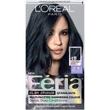 L Oreal Paris Feria Permanent Hair Color 411 Downtown Denim Blue Feria Hair Color Edgy Hair Color Hair Color Chart